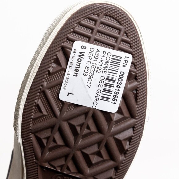 Converse x Comme des Garcons PLAY Heart High Top Sneakers Gray - Picture 16 of 16